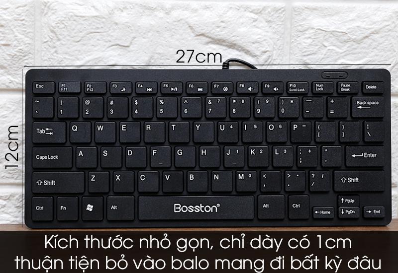 Bàn Phím Bosston Mini Có Dây 868 Cao Cấp