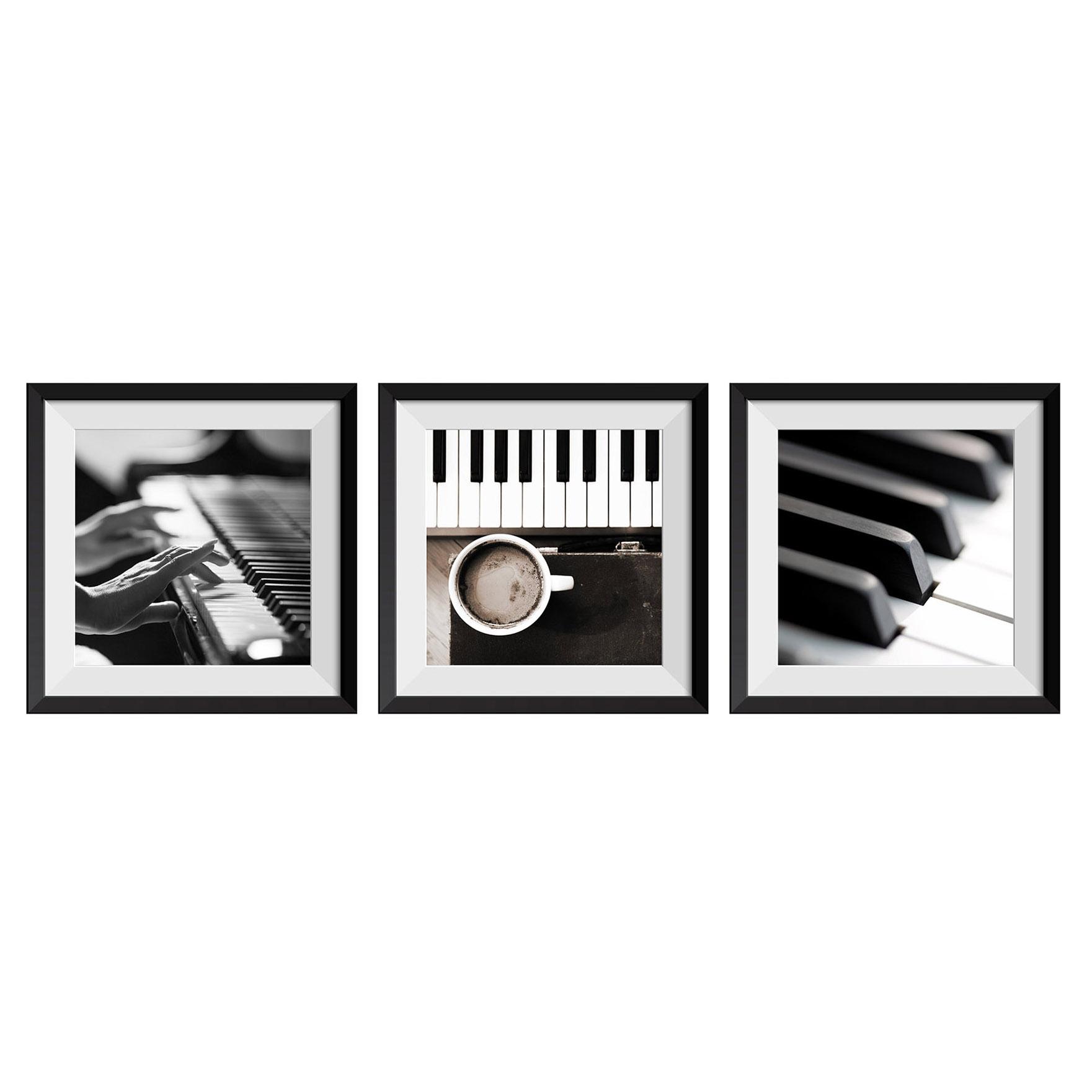 Bộ 3 tranh ghép Piano Saigonposter D303A
