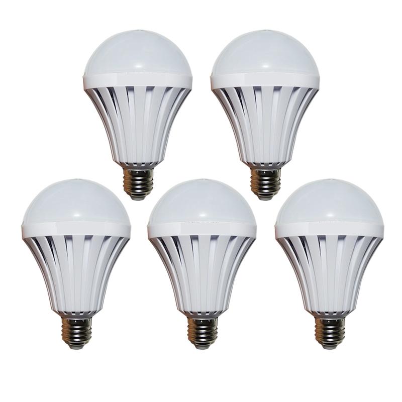 Bộ 5 Bóng đèn LED Bulb tích điện thông minh Smartcharge 12W