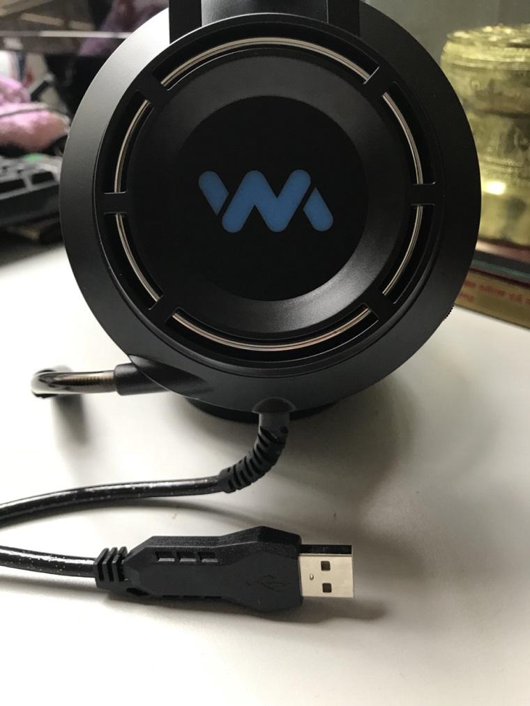 Tai nghe gaming Wangming WM9800 giả lập 7.1 USB (đen)