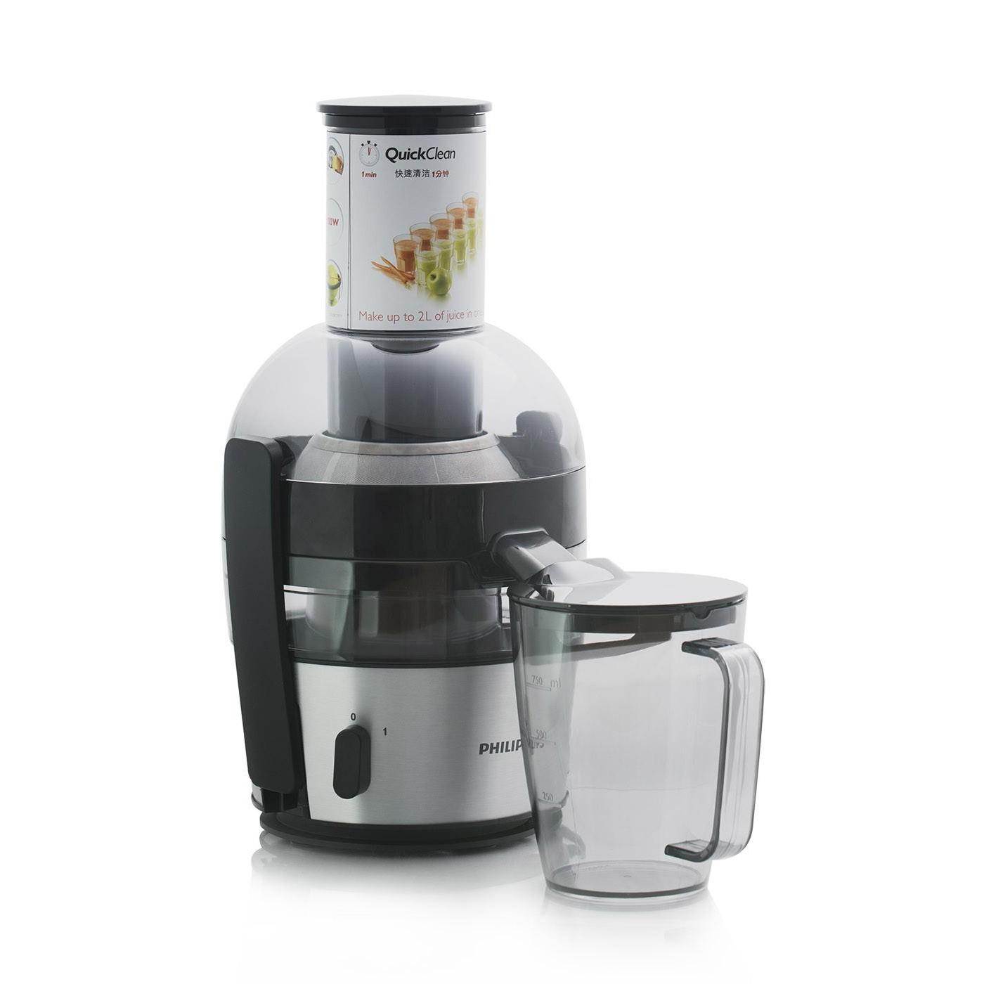 Máy ép trái cây cao cấp Philips HR1863 (Đen) - Hàng nhập khẩu
