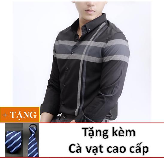 [HCM]ÁO SƠ MI NAM TAY DÀI CAO CẤP KHOI8788+ TẶNG KÈM CÀ VẠT CAO CẤP