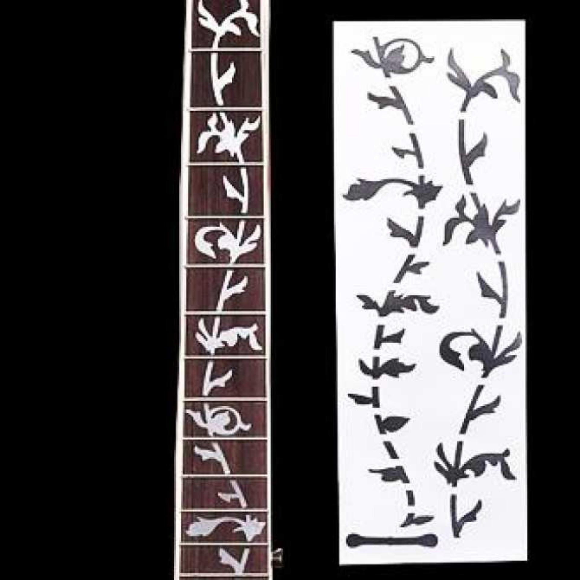 Dán khảm cần đàn guitar hình hoa dây leo