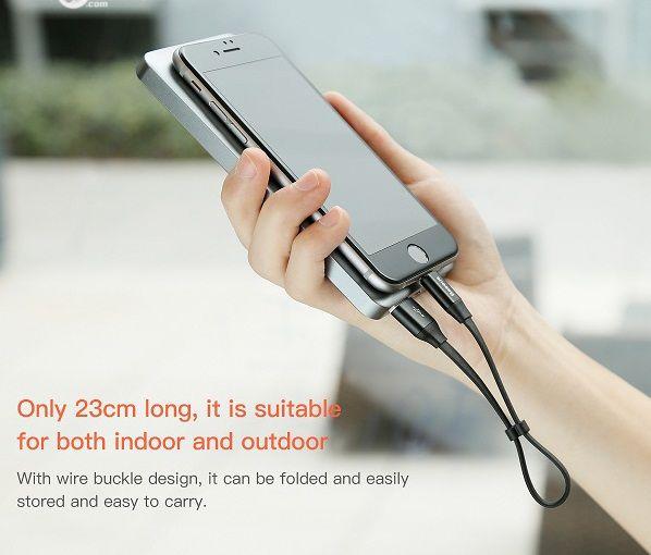DÂY SẠC NGẮN 23CM DÀNH CHO CỔNG LIGHTNING IPHONE