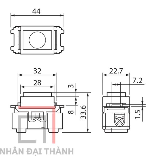 [HCM]Nút nhấn chuông Panasonic WNG5401W-7K