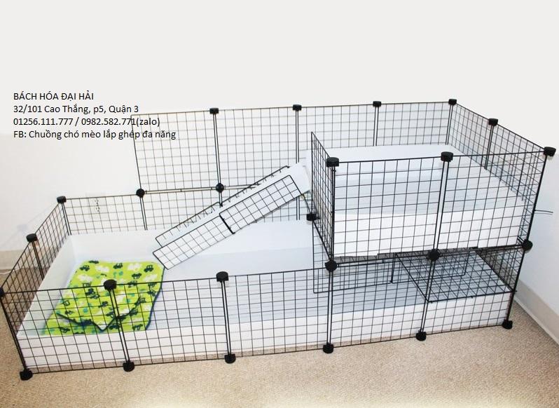 CHUỒNG CHÓ, NHÀ CHO PET XINH, KỆ LƯỚI SẮT LẮP GHÉP, CHUỒNG CHO THÚ CƯNG GIÁ RẺ,COMBO 31 TẤM LƯỚI SẮT SƠN TĨNH ĐIỆN