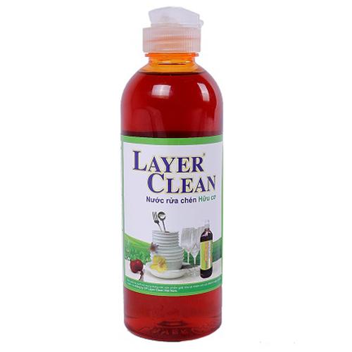 Nước rửa chén hữu cơ Layer Clean 800ml sạch ko hại da