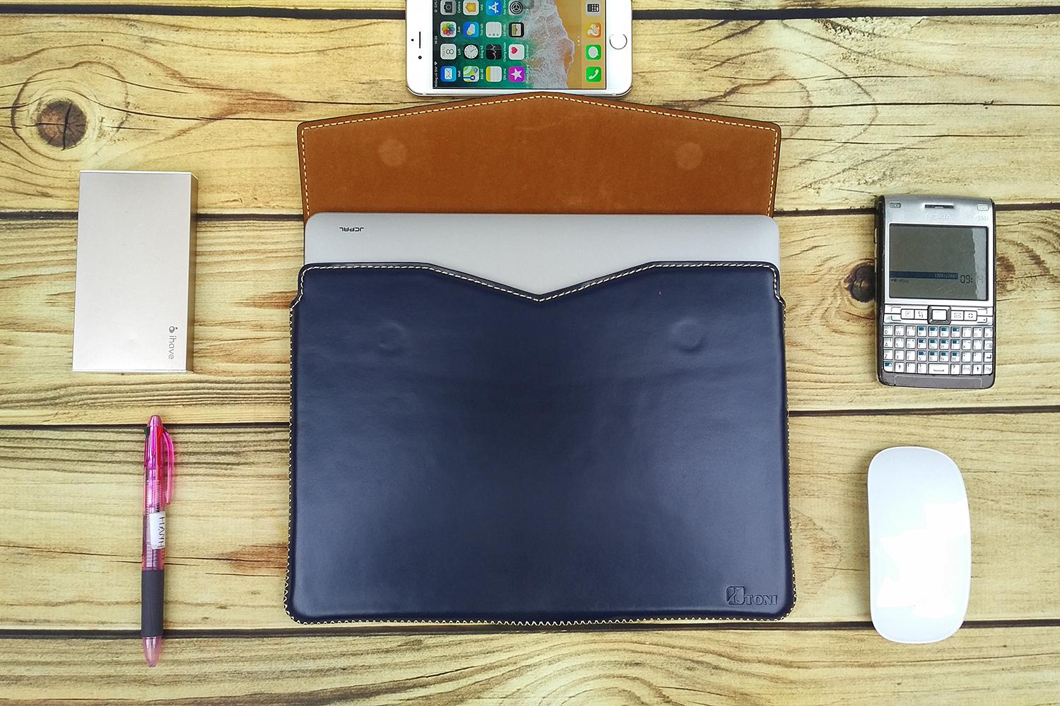 Bao da thật handmade TONI cho Macbook 13air