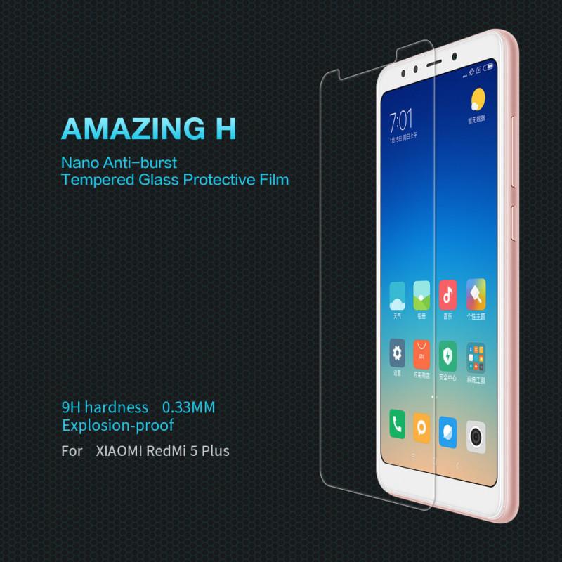 Kính cường lực Xiaomi Redmi 5 Plus (Trong Suốt)