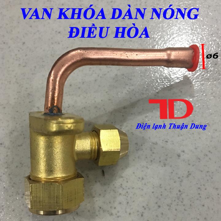 Van khóa dàn nóng điều hòa phi 6
