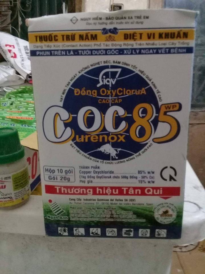 Hộp Thuốc trừ nấm trừ khuẩn Coc 85 Wp (10 gói)