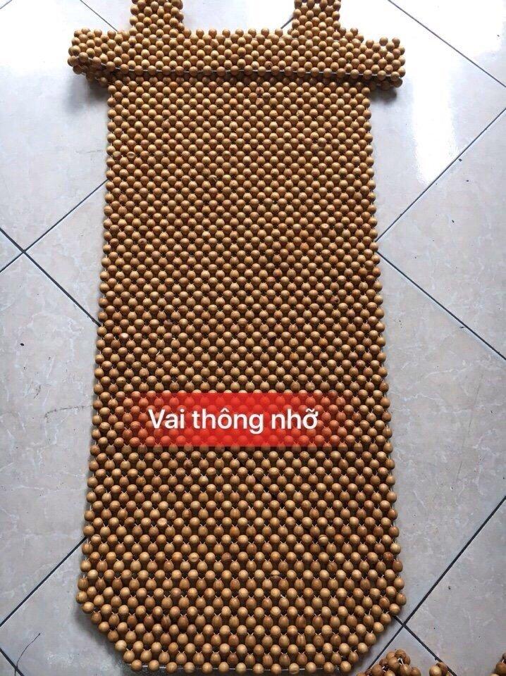 Lót ghế ô tô gỗ thông hạt nhỡ