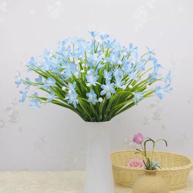Hoa giả - Cành hoa thủy tiên siêu xinh HTT-35 (1 cành 24-28 bông hoa)