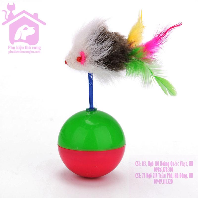 Bóng lật đật đồ chơi cho mèo - Phụ kiện thú cưng