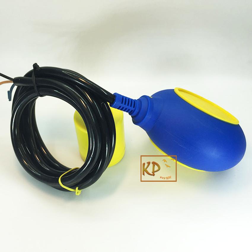Công tắc phao điện chống tràn, chống cạn bể nước tròn cáp 2m kawa KW-M15