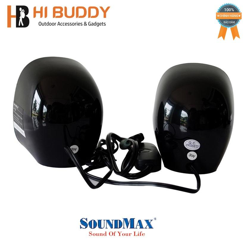 Loa vi tính Soundmax A-130/2.0 6W RMS (Xanh)
