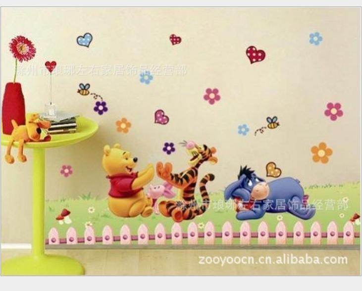 Decal dán tường gấu vui đùa - AY992-572