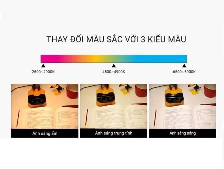 Đèn bàn LED chống cận đổi 3 màu 7W Rạng Đông, Samsung chipLED + Tặng bóng LED 5W Rạng Đông (RL 25 DM)