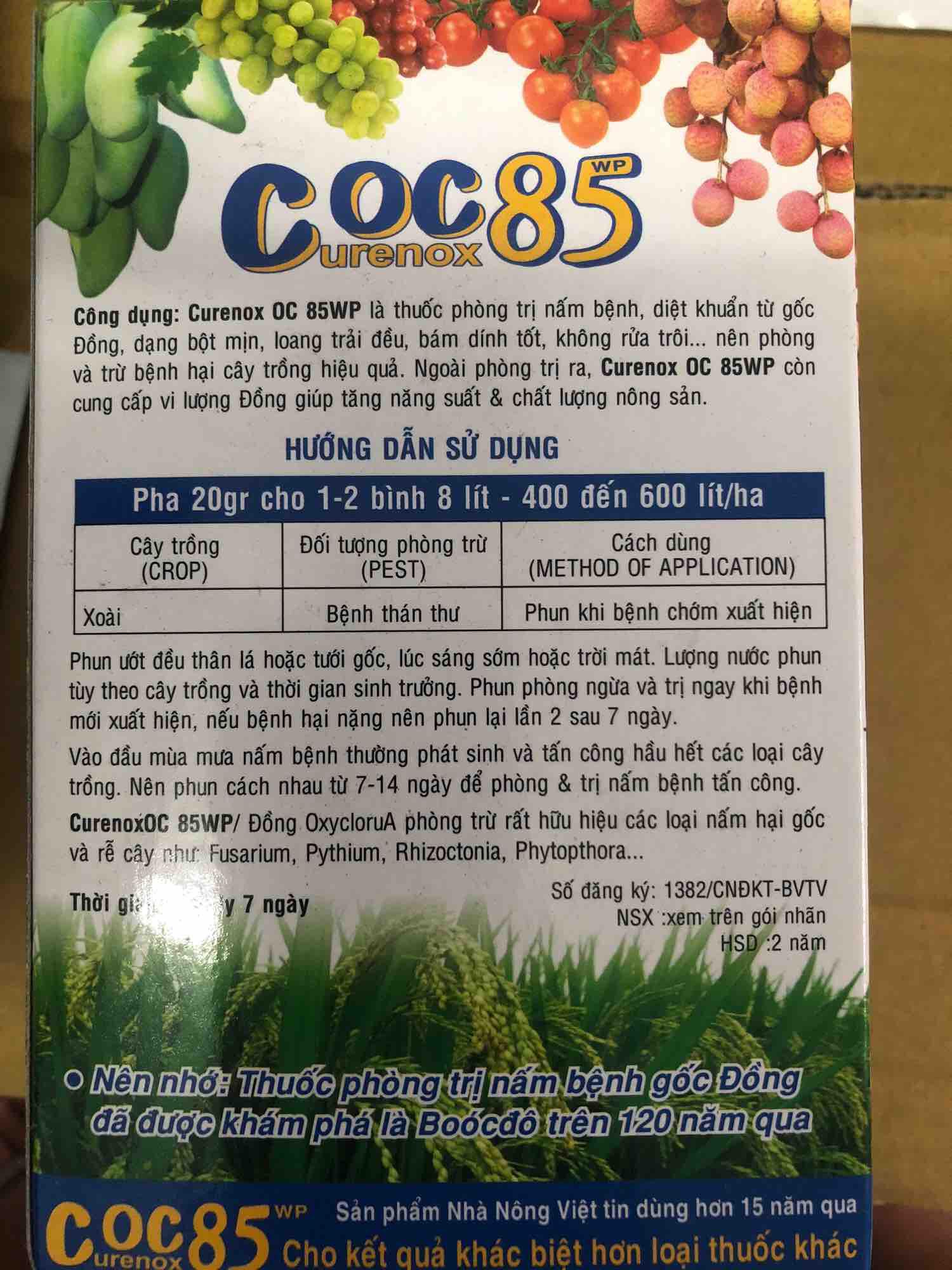Trừ nấm trừ khuẩn Coc 85 Wp ( 1 Hộp)