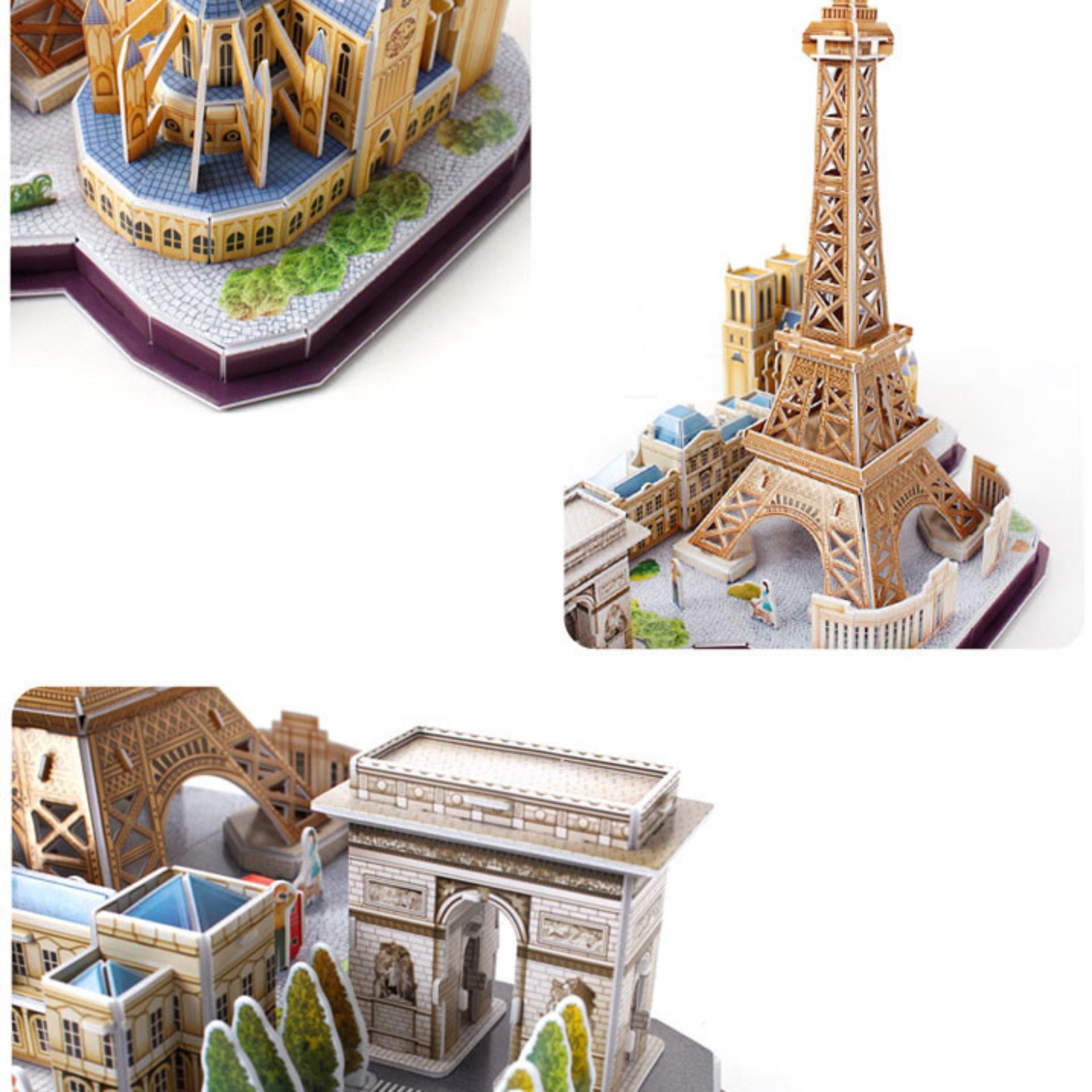 Đồ chơi mô hình lắp ráp giấy CubicFun 3D - Thành phố Paris