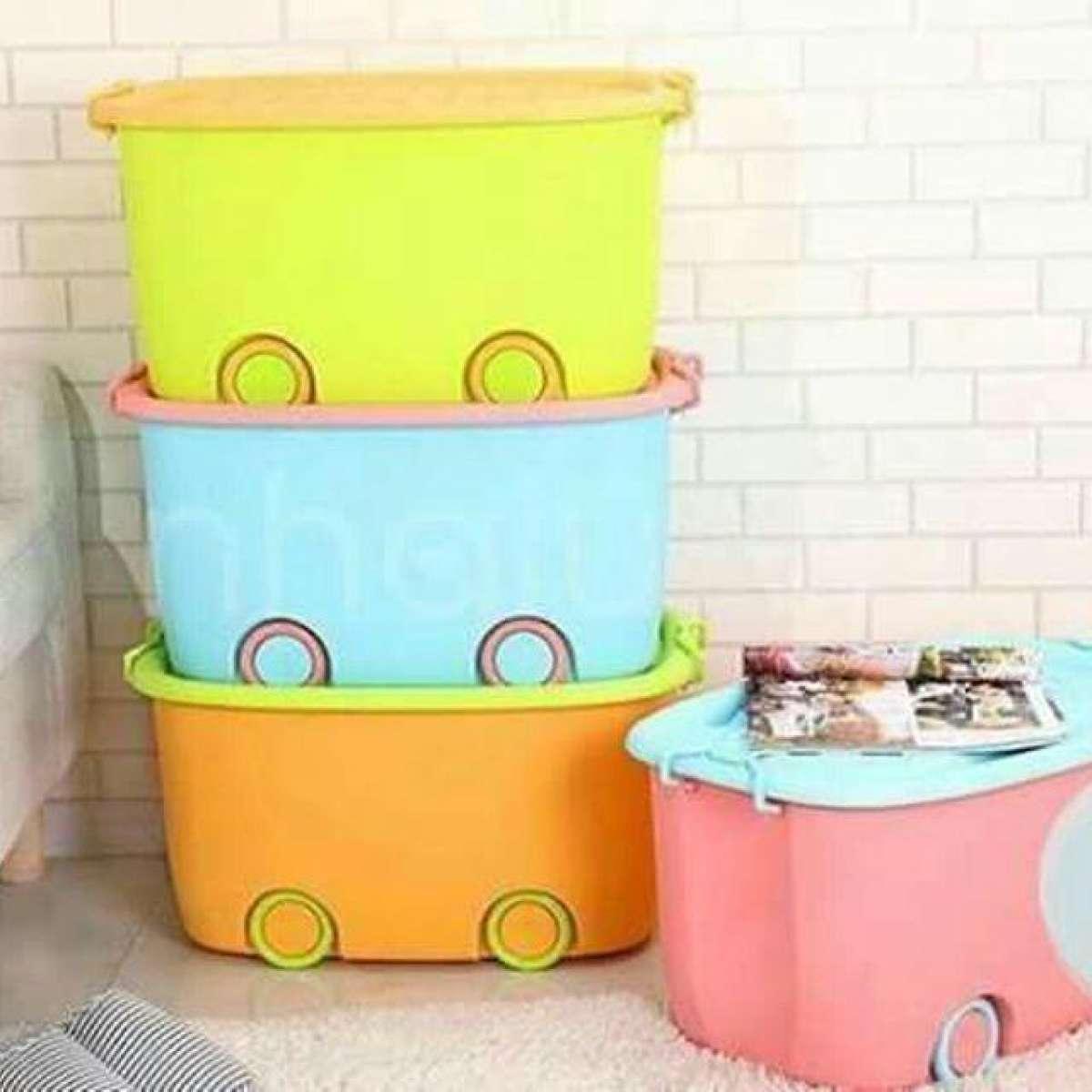 Thùng đựng đồ chơi có nắp và bánh xe koi.shop