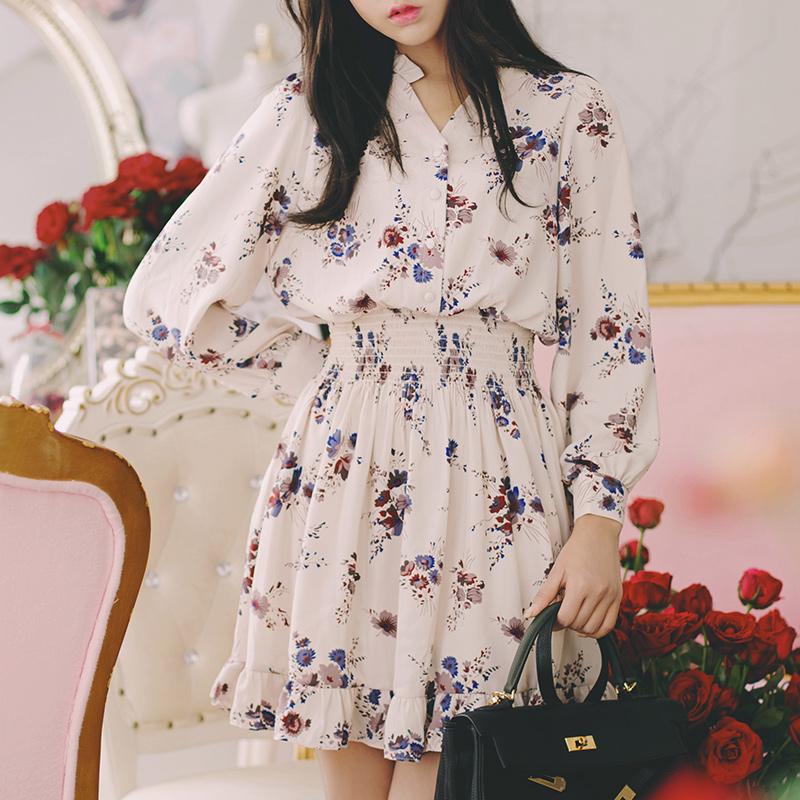 Siêu Phẩm Váy Hoa Lụa Hàn Quốc Tiểu Thư Sang Chảnh - VAY2  bhl1842