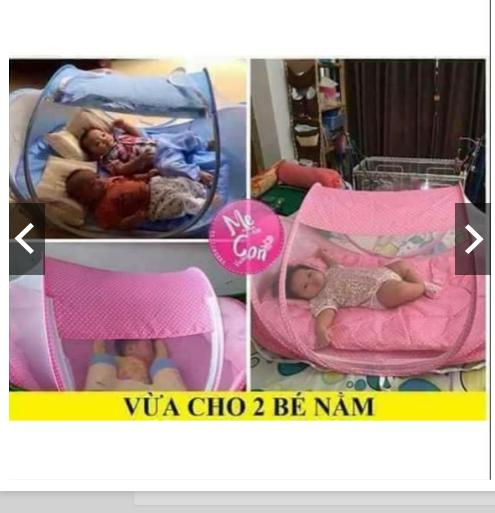 màn nhạc có đệm chống muỗi cho bé