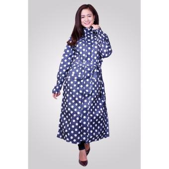 Áo mưa măng tô nữ họa tiết hoa