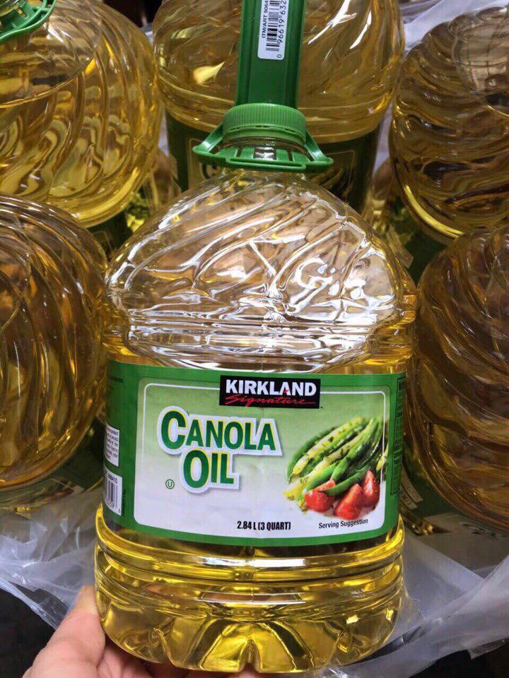 Dầu hạt cải Kirkland Canola 2.84L (Chai)
