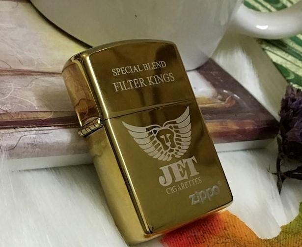 Zippo USA Logo Jet - Bật Lửa Zippo Hình Jet Vàng