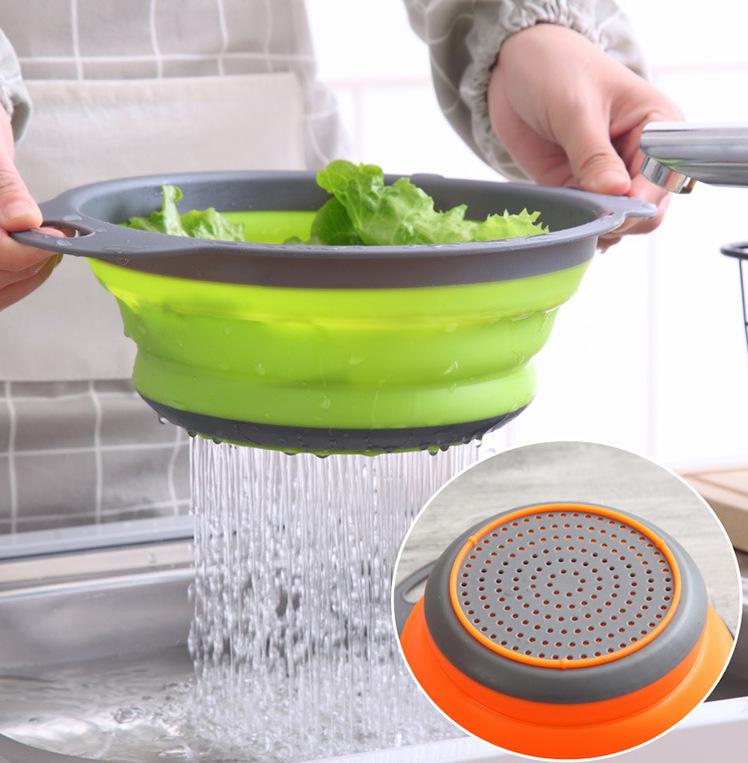 Bộ 2 rổ xếp gọn cao cấp