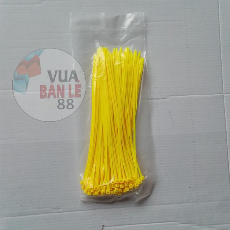 Bộ 100 sợi Dây Rút Nhựa Size 3*100 ( vàng ) 1 tấc