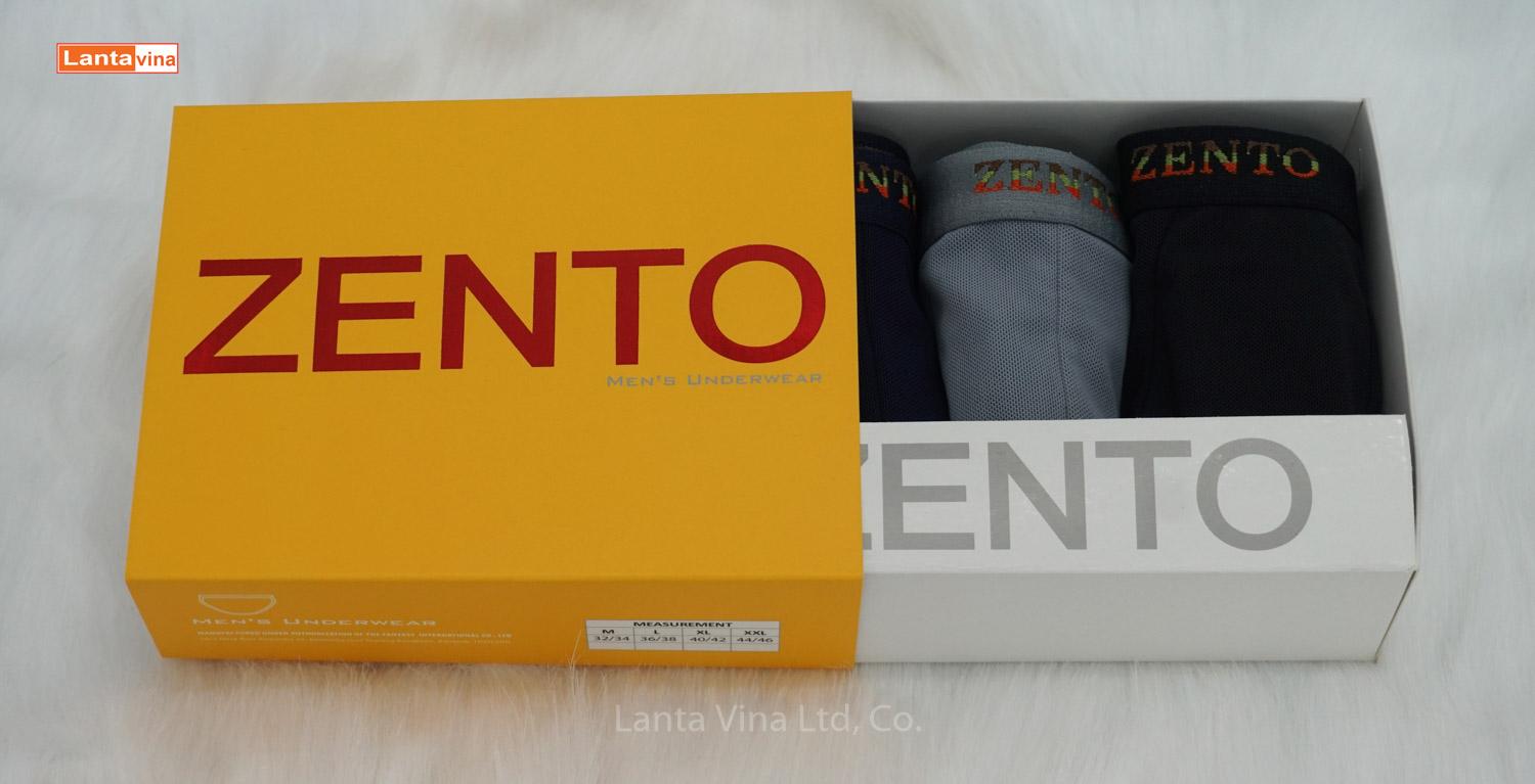 Combo 3 quần lót nam cao cấp Zento (thun lưới)