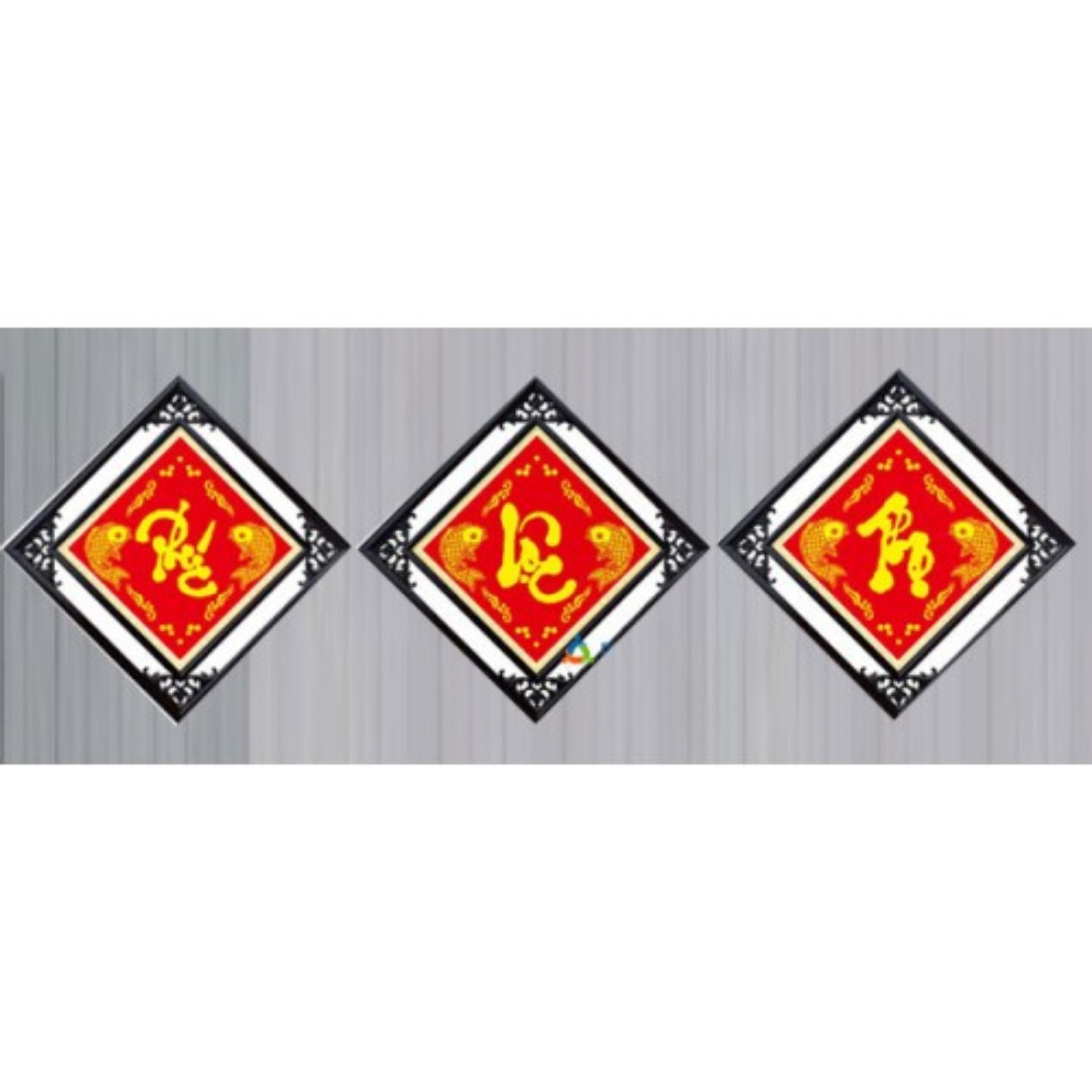 Tranh thêu chữ phúc lộc thọ-al51281-al51282-al51283-ngọc thịnh