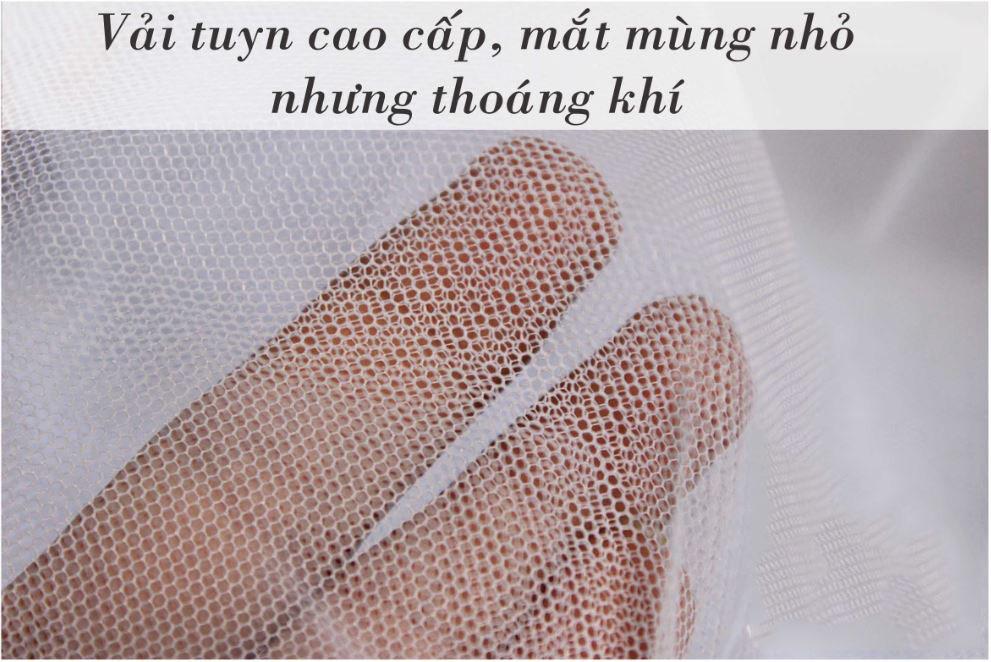 MÙNG CHỤP TỰ BUNG CAO CẤP ÁNH SAO - 1m6 x 2m - Giao màu xanh da trời hoặc trắng