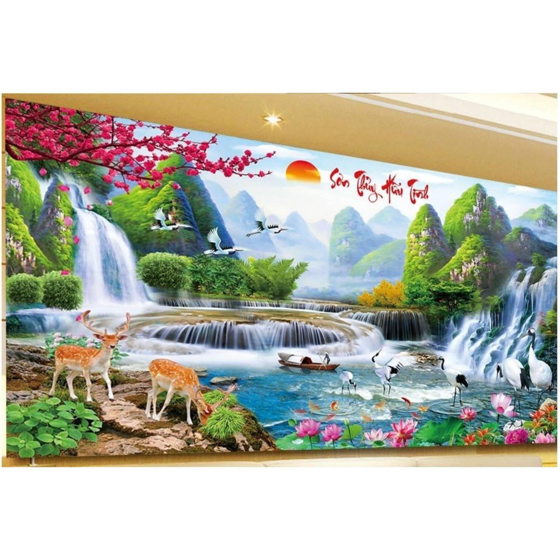 Tranh đính đá Cao cấp Y8075-Kíchthước: 160X70Cm