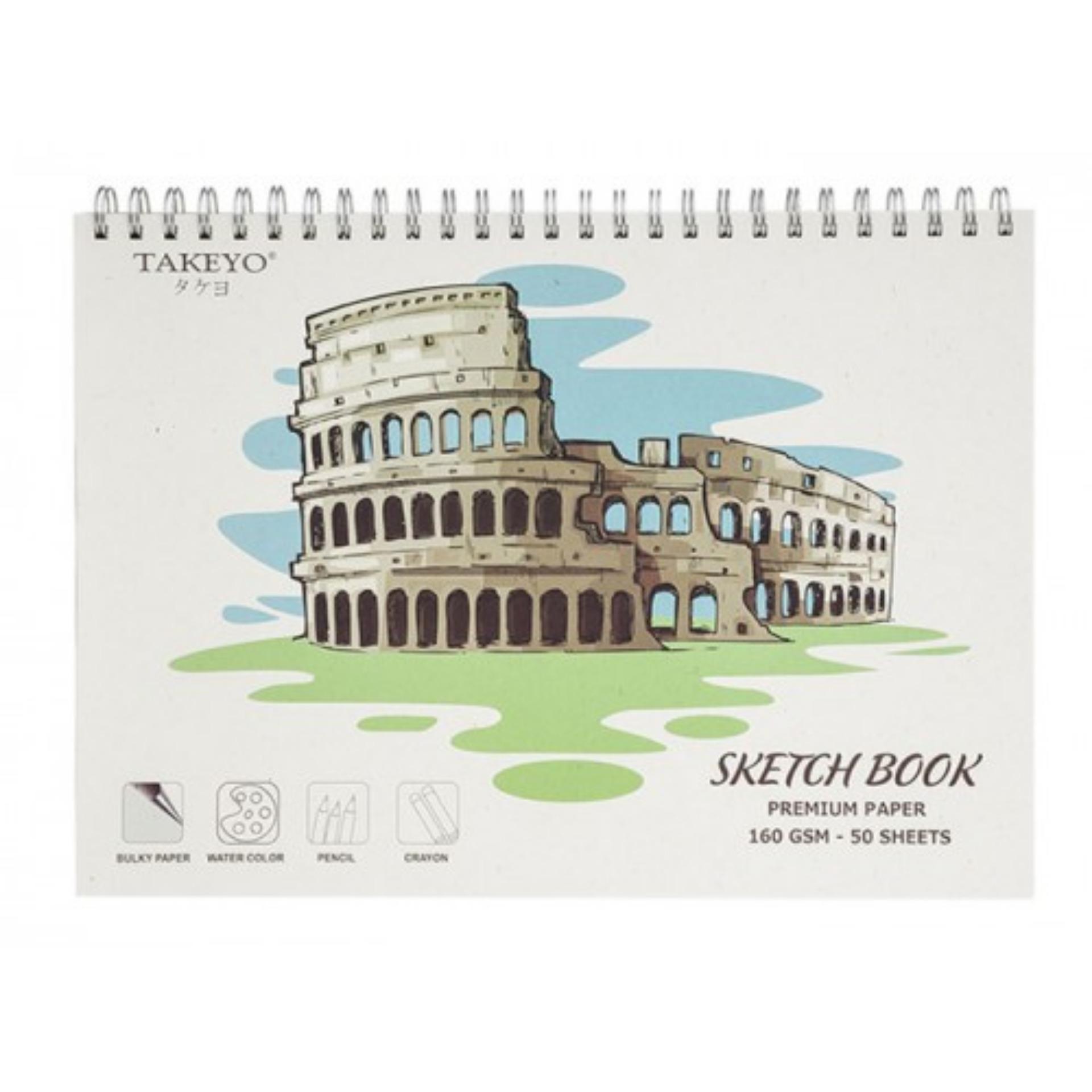 SỔ VẼ TAKEYO B4 8525 (50 TỜ, 25 x 35.3 CM)