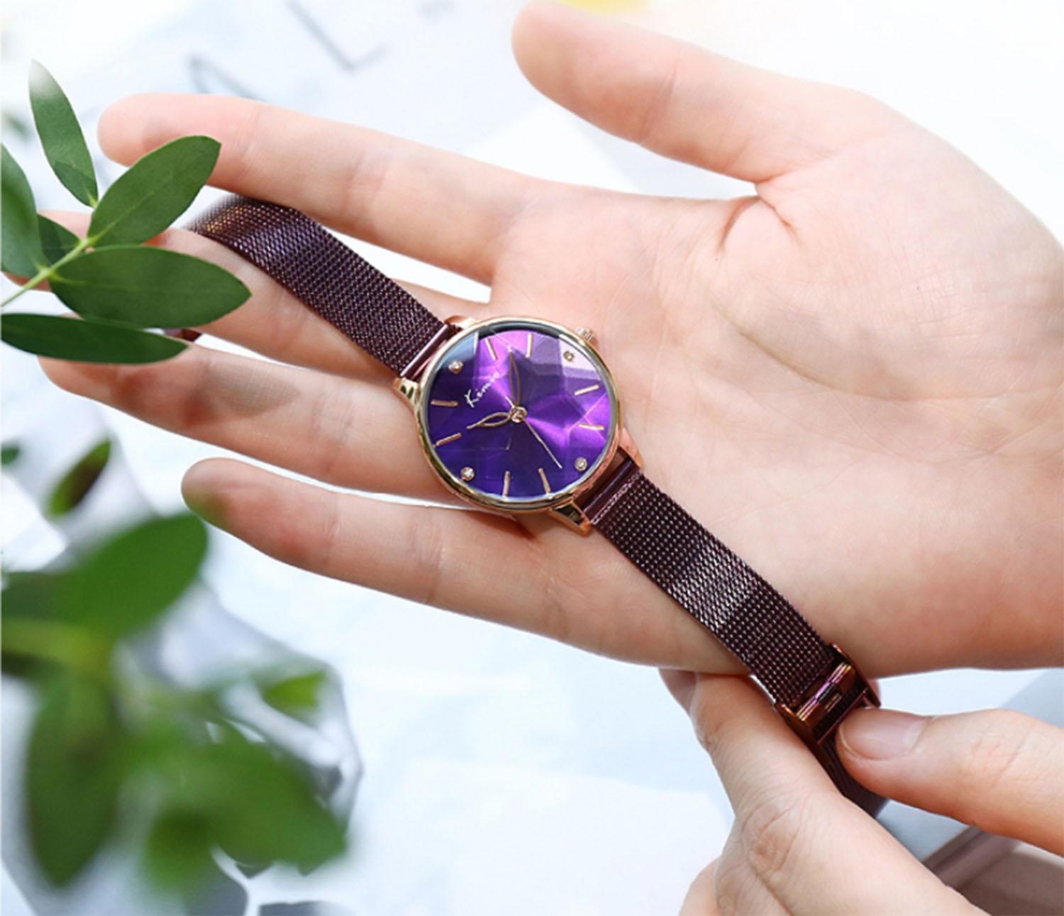 Đồng hồ nữ Kimio quai lụa K013