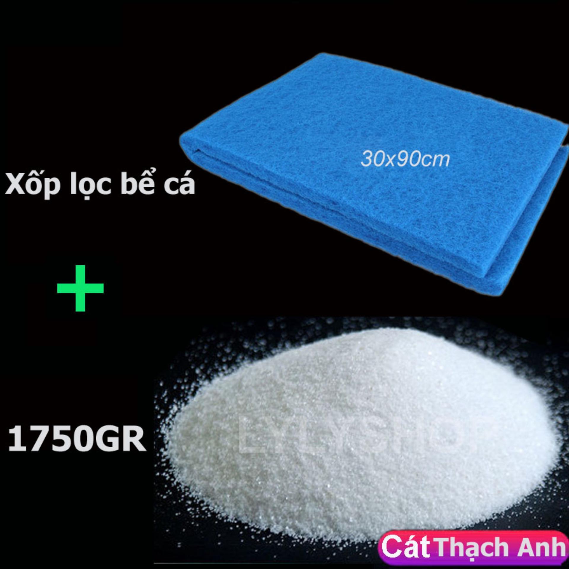 QUARTZ SAND (1750GR) + 1 PCS/LOT Aquarium Biochemical Sponge Filter for Aquarium Fish Tank Cotton Aquarium Filter Accessories