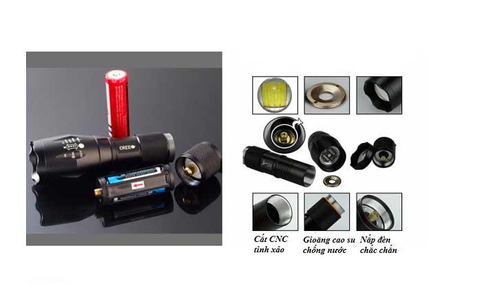 [HCM]ĐÈN PIN ULTRAFIRE SIÊU SÁNG HY A100 CHẤT LƯỢNG MỸ