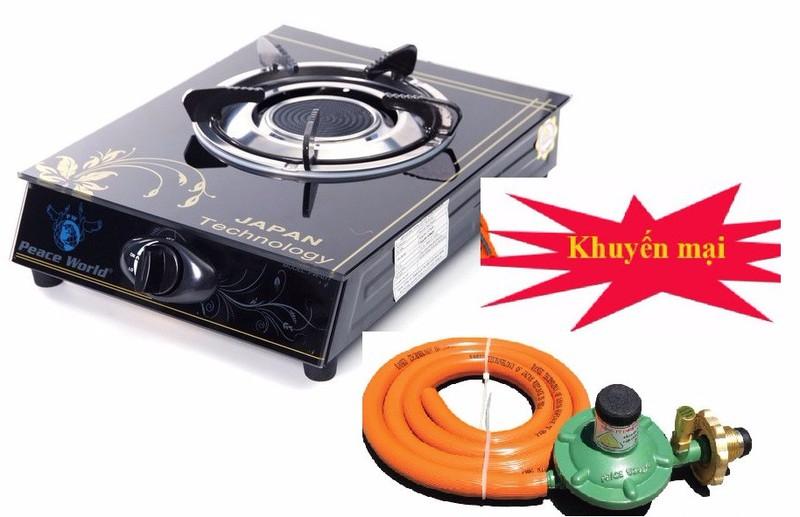 Bếp gas hồng ngoại đơn cao cấp rainy – tặng bộ van dây