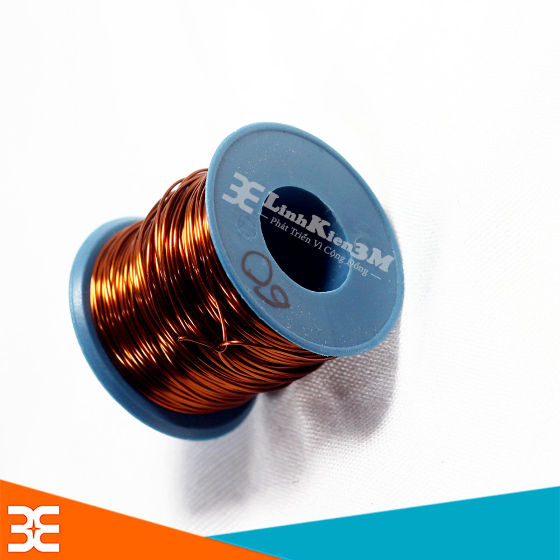 Cuộn 100g Dây Đồng Bọc Cách Điện 0.6mm