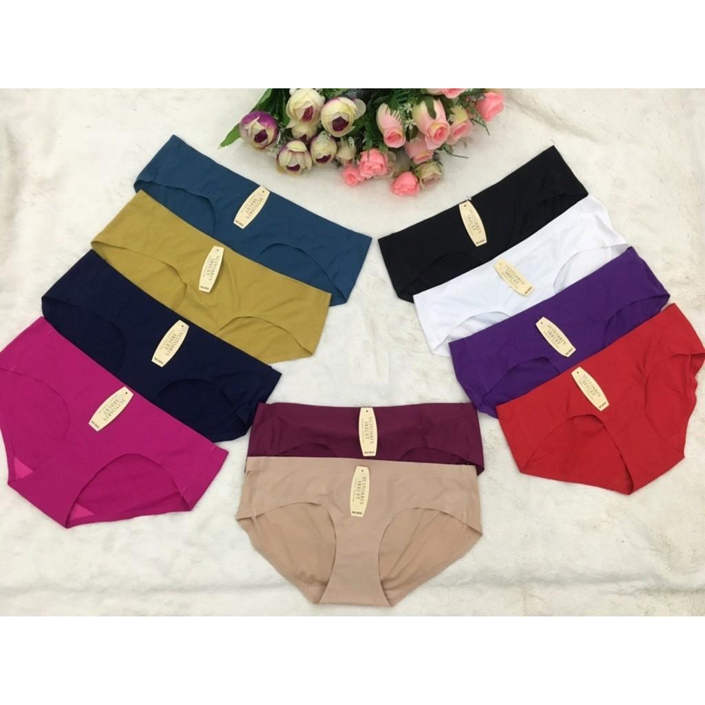 Combo 5 Quần lót nữ Su thông hơi trơn Vic 1523