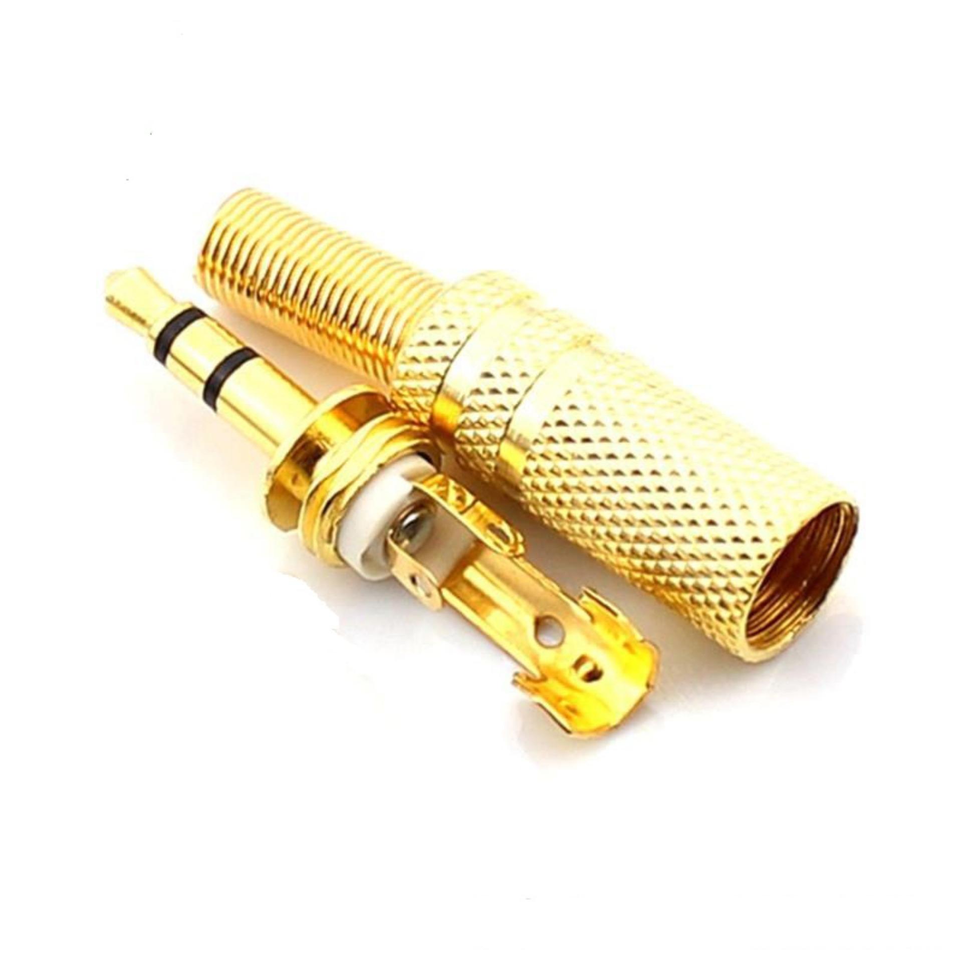 Bộ 2 Jack Audio 3.5mm Đực Mạ Vàng Gold