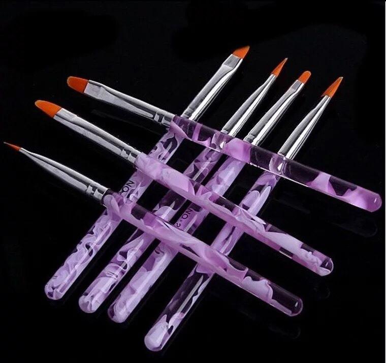 [HCM]Bộ 7 cây Cọ đắp móng bột  đắp Gel size (2-4-6-8-10-12-14)
