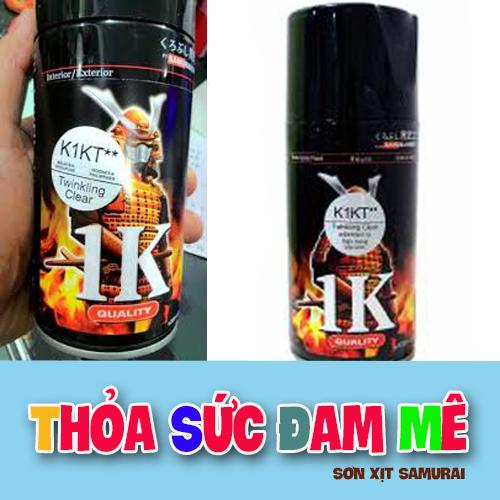 Chai phủ bóng kim tuyến K1KT sơn samurai