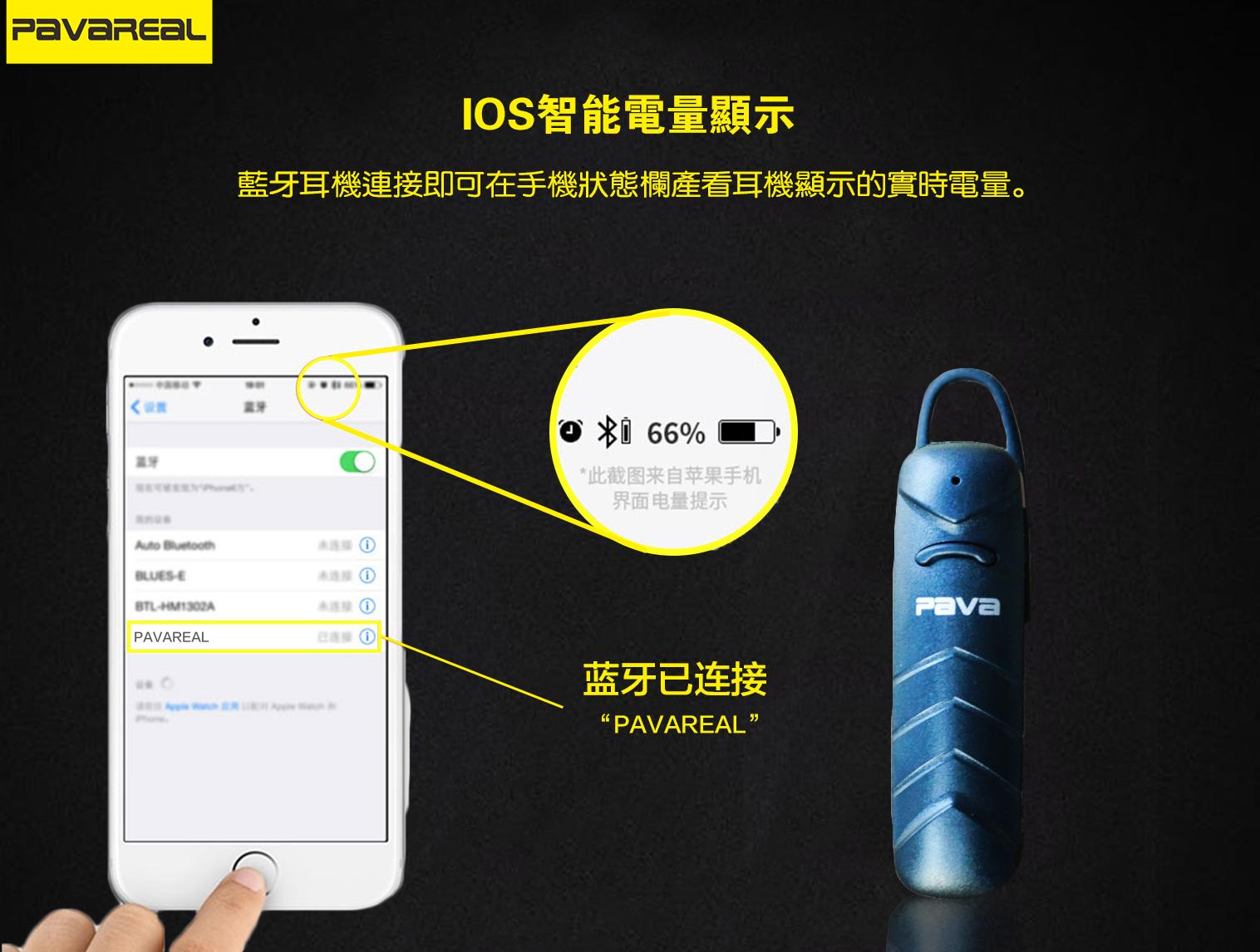 Tai Nghe Bluetooth Cao Cấp PAVAREAL BT49 (Chống Khử Âm Ồn Khi Chạy Xe)