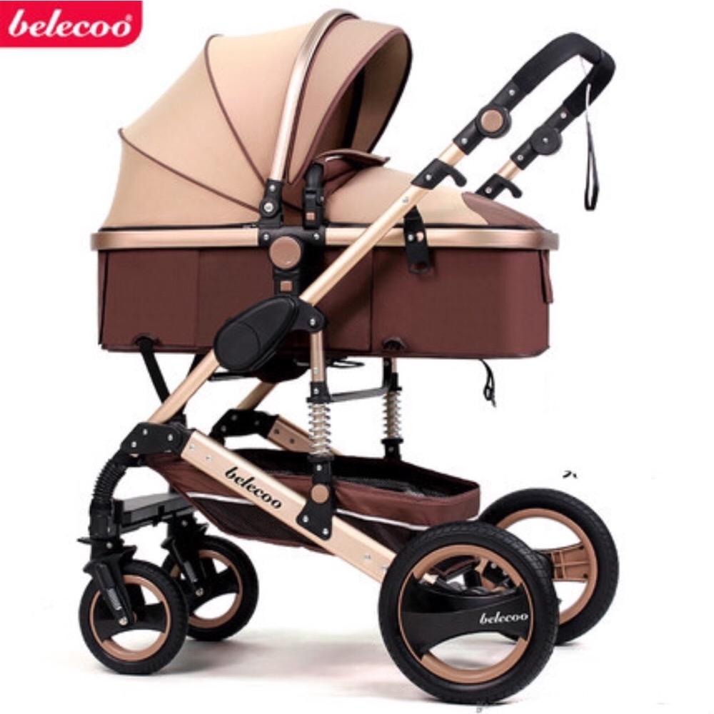 Xe đẩy nôi cao cấp Belecoo 2 chiều, 3 tư thế