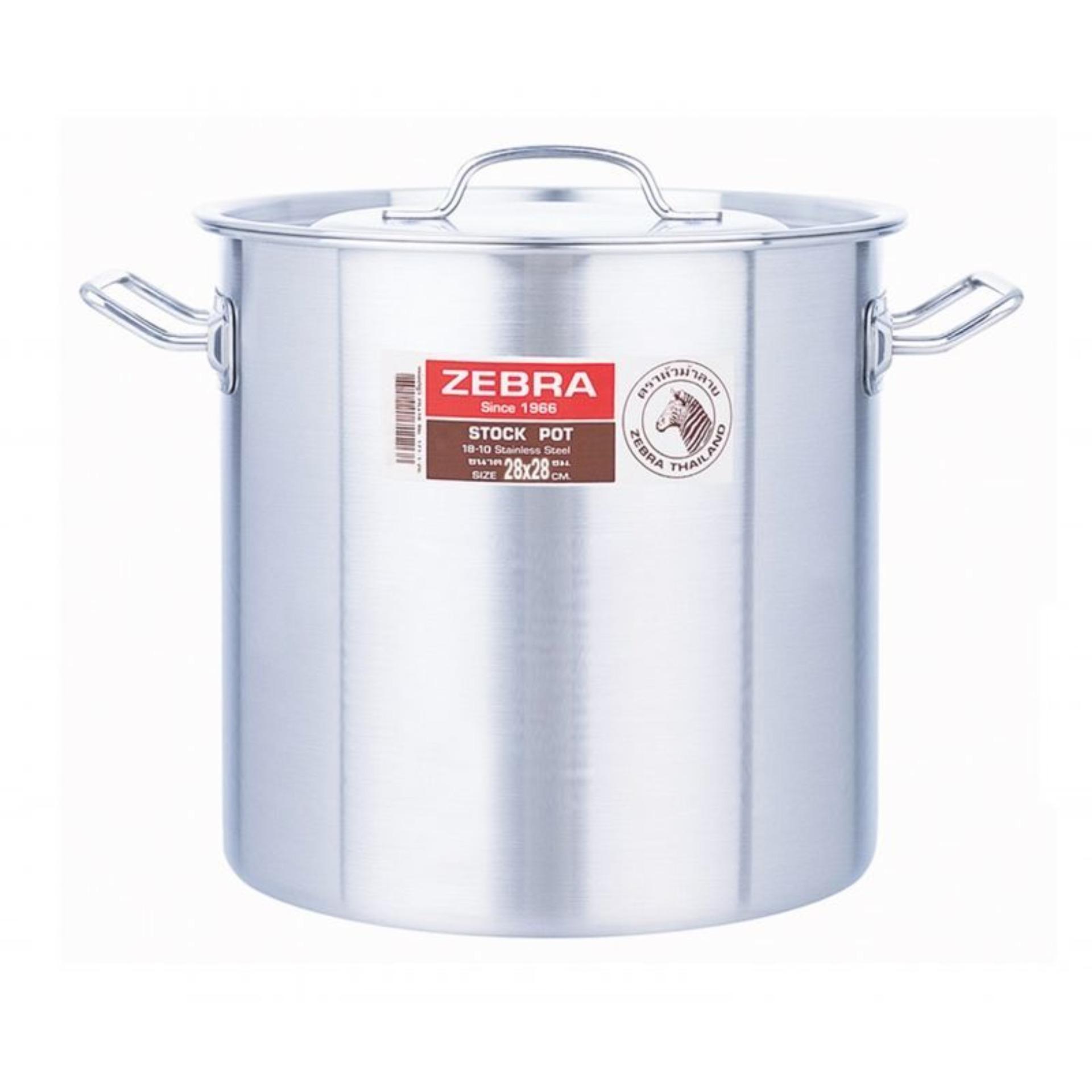 Nồi hầm xương cao Zebra Thái Lan 32x32cm-26L-171032, 1 đáy loại dầy. Nhập khẩu Thái Lan, inox 304 cao cấp siêu bền, tuyệt đối an toàn cho sức khỏe