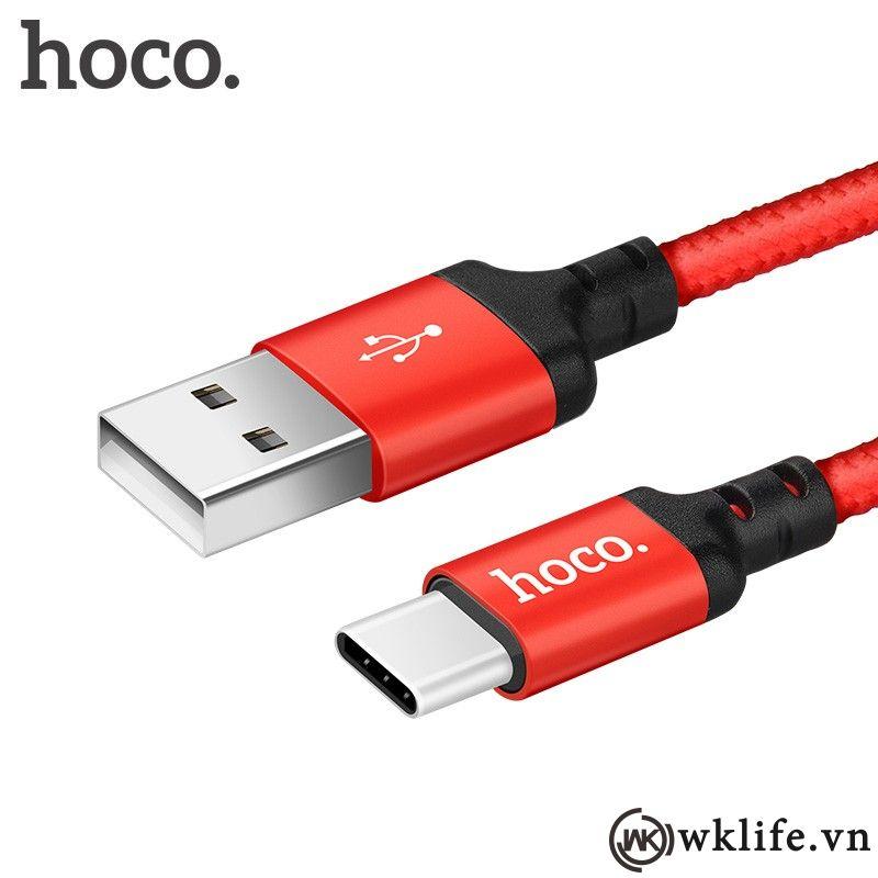 Cáp Sạc Nhanh Android Hoco x14 TypeC 1m/2m - Cáp Sạc Dây Dù - BH 12 Tháng